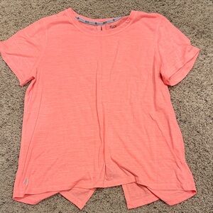 ZELOS Coral Short Sleeve Scoop Neck Tee